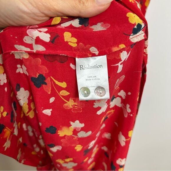 Realisation Par Red Floral Midi Dress - Picture 6 of 6